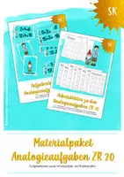 Vorschau - Arbeitsblätter - Materialpaket zu den Analogieaufgaben/Zwergen-Riesenaufgaben im ZR 20 - Deckblatt