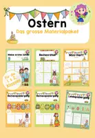 Vorschau - Arbeitsblätter - Ostern - Wachsendes Sparpaket - 1. und 2. Klasse - Deckblatt