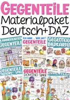 Aperçu - Feuilles d'exercices - Gegenteile Deutsch / Allemand Materialpaket / bundle - Page de couverture