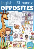 Aperçu - Jeux - OPPOSITES English / Anglais teaching resources bundle - Page de couverture