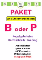 Vorschau - Arbeitsblätter - PAKET : Rechtschreib-Training: B-P Anlaut - Deckblatt