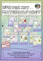 Vorschau - Fördermaterial/Inklusion - Materialpaket - Wörter mit ... (wachsendes Sparpaket) - Deckblatt
