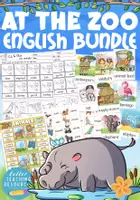 Aperçu - Feuilles d'exercices - AT THE ZOO English / Anglais teaching resources bundle animals, buildings, places... - Page de couverture