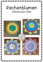 Vorschau - Stationenlernen - Materialpaket Rechenblumen ZR 1000 - Deckblatt