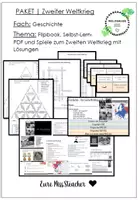 Vorschau - Arbeitsblätter - PAKET | Zweiter Weltkrieg - Deckblatt