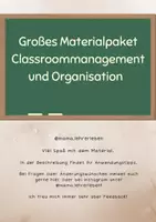 Vorschau - Poster - Materialpaket Classroommanagement und Organisation - Deckblatt