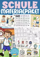Aperçu - Feuilles d'exercices - Schule / Schulsachen Materialpaket Deutsch / Allemand - Page de couverture