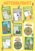 Vorschau - Arbeitsblätter - Kunst zu Ostern 🐰🌷 Materialpaket für die Frühlingszeit - Deckblatt