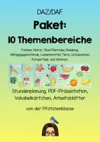 Vorschau - Stundenentwürfe - DAZ/DAF Paket 1: 10 Themenbereiche - Deckblatt