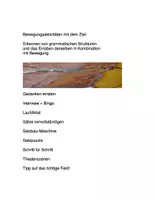 Vorschau - Stationenlernen - grammatische Strukturen in Bewegung - Deckblatt