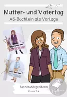 Vorschau - Arbeitsblätter - Mutter- und Vatertag | A6-Büchlein als Geschenk - Deckblatt