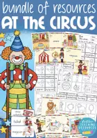 Aperçu - Matériel pour travaux manuels / dessin - AT THE CIRCUS - English BUNDLE (au cirque - kit pédagogique Anglais) - Page de couverture