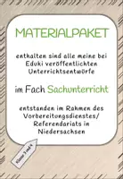 Vorschau - Stundenentwürfe - Unterrichtsentwürfe Sachunterricht - Materialpaket - Deckblatt