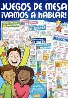 Vorschau - Stationenlernen - "¡Vamos a hablar!" Spiele Spanisch BUNDLE / Materialpaket - Deckblatt