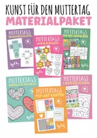 Vorschau - Arbeitsblätter - Kunstideen für den Muttertag 💐 Materialpaket - Deckblatt
