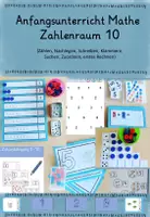 Vorschau - Arbeitsblätter - Anfangsunterricht Mathe Zahlenraum 10, Zählen, Schreiben, Suchen, Nachlegen, erstes Rechnen - Deckblatt