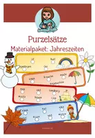 Vorschau - Spiele - Materialpaket: Purzelsätze zu allen 4 Jahreszeiten - vierfach differenziert - Deckblatt