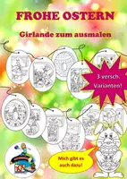 Vorschau - Mal- und Bastelvorlagen - Materialpaket "Frohe Ostern" - Deckblatt