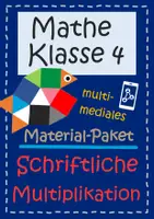 Vorschau - Arbeitsblätter - Schriftliche Multiplikation (multimediales Materialpaket) - Deckblatt