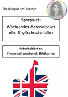 Vorschau - Stundenentwürfe - Sparpaket: Alle meine Materialien für den Englischunterricht - Deckblatt