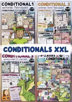 Vorschau - Arbeitsblätter - Conditionals I, II, III / If-Clauses 1,2,3 - XXL Gesamtpaket - Deckblatt