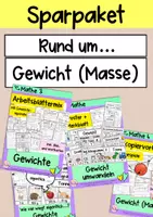 Vorschau - Arbeitsblätter - Materialpaket Gewichte (Masse) - Deckblatt
