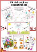 Aperçu - Matériel pour travaux manuels / dessin - Kit pédagogique - Pâques - Page de couverture
