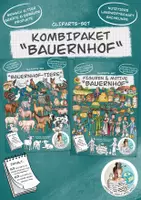 Vorschau - Mal- und Bastelvorlagen - Kombipaket Cliparts "Bauernhof" / Bauernhoftiere / Landwirtschaft - Deckblatt