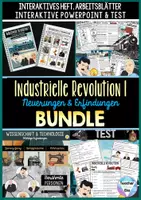 Vorschau - Unterrichtsreihen - Industrialisierung I BUNDLE - Neuerungen & Erfindungen - digital + analog - Sofort einsetzbar - Deckblatt