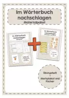 Vorschau - Arbeitsblätter - Materialpaket Im Wörterbuch nachschlagen - Deckblatt