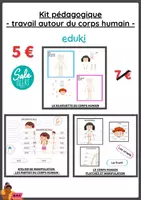 Aperçu - Feuilles d'exercices - Kit pédagogique - LE CORPS HUMAIN - Page de couverture