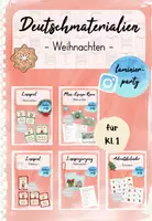 Vorschau - Arbeitsblätter - Deutschmaterialien: Weihnachten (Kl. 1) - Deckblatt