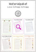 Vorschau - Arbeitsblätter - Materialpaket-Lese-Schnipp-Schnapp - Deckblatt