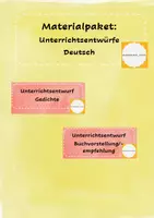 Vorschau - Stundenentwürfe - Materialpaket - Unterrichtsentwürfe Deutsch - Deckblatt