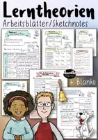 Vorschau - Arbeitsblätter - Lerntheorien der Psychologie - PAKET (Klassisches / Operantes Konditionieren / 2-Faktoren / Modelllernen) - Deckblatt