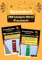 Vorschau - Stationenlernen - Sparpaket: 200 häufigste Wörter (Französisch) - Deckblatt