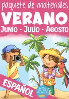 Vista previa - Unidades / Secuencias / Situaciones de Aprendizaje - VERANO - bundle / paquete de materiales para la primaria Español / E.L.E. - Portada