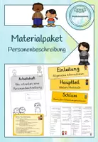 Vorschau - Arbeitsblätter - Materialpaket Personenbeschreibung - Deckblatt