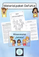 Vorschau - Arbeitsblätter - Gefühle Materialpaket #edukilights22 - Deckblatt
