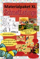 Vorschau - Arbeitsblätter - Materialpaket XL Schmetterlinge - Deckblatt
