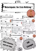 Vorschau - Arbeitsblätter - Materialpaket: Der Erste Weltkrieg (videogestützt) - Deckblatt
