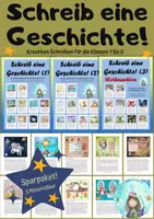 Vorschau - Arbeitsblätter - Materialpaket Schreib eine Geschichte! (Ausgabe 1 bis 3) - Deckblatt