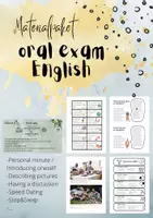 Vorschau - Arbeitsblätter - Oral exam - Mündliche Prüfung Englisch - Materialpaket - Deckblatt