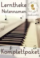 Vorschau - Unterrichtsreihen - Materialpaket zur Lerntheke "Notennamen" - Deckblatt
