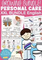 Aperçu - Feuilles d'exercices - PERSONAL CARE, BEAUTY AND HYGIENE / taking care of our body English / ESL teaching resources bundle / kit pédagogique Anglais - Page de couverture