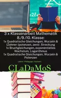 Vorschau - Arbeitsblätter - MATERIALSAMMLUNG: 3 x Klassenarbeit Mathematik 8./9./10. Klasse + LÖSUNGEN MSA Brüche, (quadratische) Gleichungen, Wurzeln & Potenzen, Bruchgleichungen, Logarithmus - Deckblatt