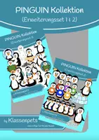 Vorschau - selbst erstellte Cliparts/Grafiken - Pinguin Clipart Erweiterungssets 1 und 2 - Deckblatt