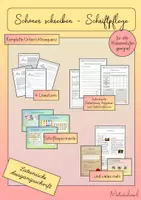 Vorschau - Stundenentwürfe - Schöner schreiben - komplette Unterrichtssequenz zur Schriftpflege (Lateinische Ausgangsschrift) - Deckblatt