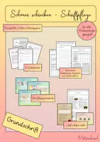 Vorschau - Stundenentwürfe - Schöner schreiben - komplette Unterrichtssequenz zur Schriftpflege (Grundschrift) - Deckblatt