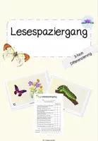 Vorschau - Arbeitsblätter - Lesespaziergang SPARPAKET - Deckblatt